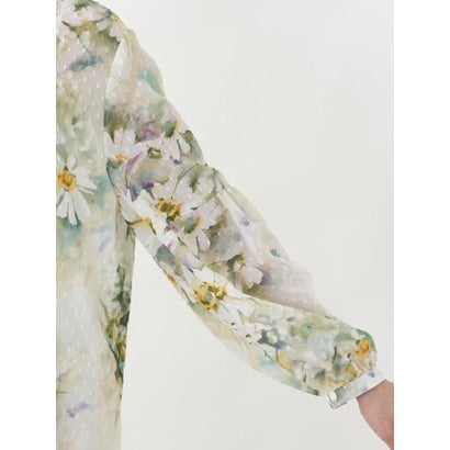 レリアンプラスハウス Leilian PLUS HOUSE ブラウス【ROCHAS Premiere】 （グリーン）｜詳細画像