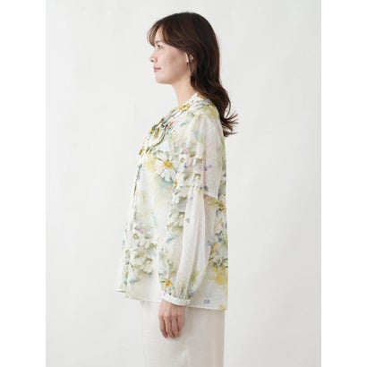 レリアンプラスハウス Leilian PLUS HOUSE ブラウス【ROCHAS Premiere】 （グリーン）｜詳細画像