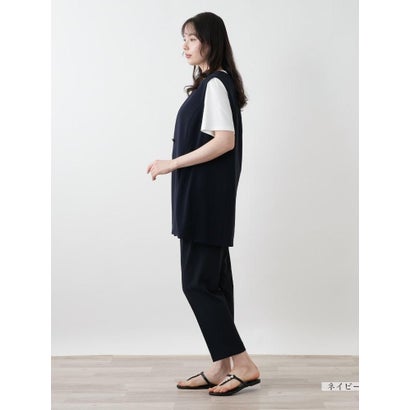 【店頭人気】Vネックベスト【プラス企画】 （ネイビー）｜詳細画像