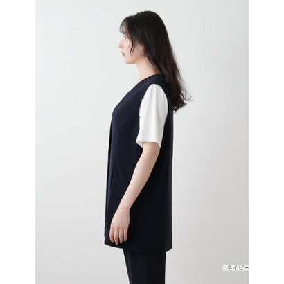 【店頭人気】Vネックベスト【プラス企画】 （ネイビー）｜詳細画像