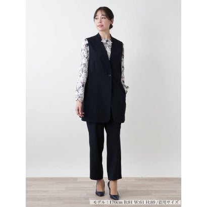 レリアンプラスハウス Leilian PLUS HOUSE 【店頭人気】ロングベスト【プラス企画】 （ベージュ）｜詳細画像