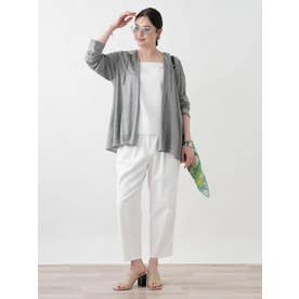【店頭人気】【UVケア・吸水・速乾】クロップドパンツ【Leilian WHITE LABEL】 （アイボリー）