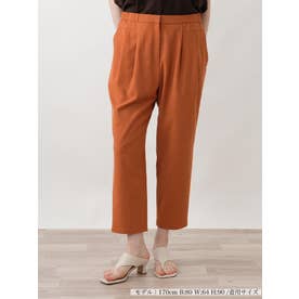 【店頭人気】【UVケア・吸水・速乾】クロップドパンツ【Leilian WHITE LABEL】 （ブラウン）