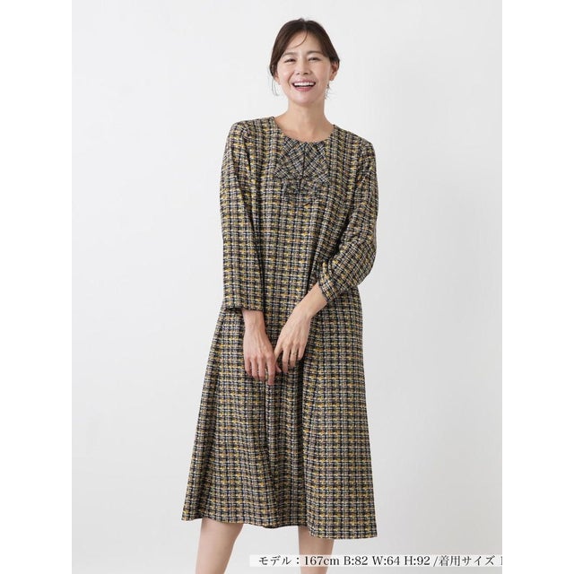 ワンピース【Leilian WHITE LABEL】 （マスタード）