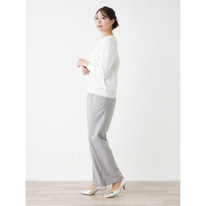 【店頭人気】フラワー柄カットソー （サックスブルー）｜詳細画像