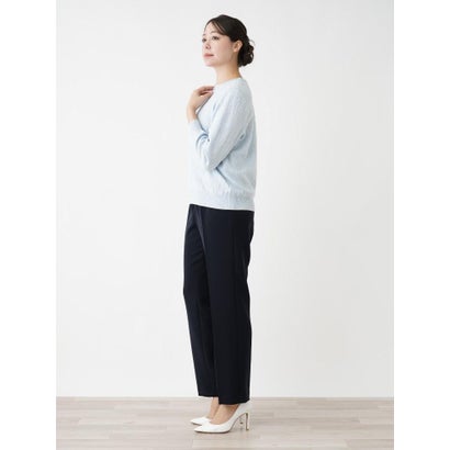 【店頭人気】フラワー柄カットソー （サックスブルー）｜詳細画像