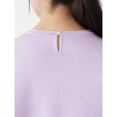 レリアンプラスハウス Leilian PLUS HOUSE 【店頭人気】ビジューネックニット （ライラック）｜詳細画像