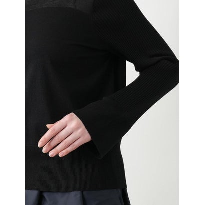 レリアンプラスハウス Leilian PLUS HOUSE 【店頭人気】シアー切替プルオーバー【NEMIKA】 （ライトベージュ）｜詳細画像