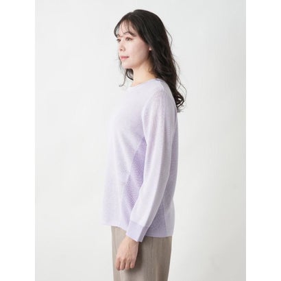 レリアンプラスハウス Leilian PLUS HOUSE 【店頭人気】洗えるニット （ラベンダー）｜詳細画像