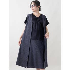 ジャンパースカート【Leilian WHITE LABEL】 （ネイビー系）