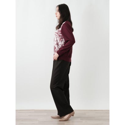 レリアンプラスハウス Leilian PLUS HOUSE 【店頭人気】ブーツカットパンツ （ダークブラウン系）｜詳細画像