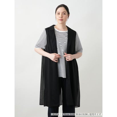 レリアンプラスハウス Leilian PLUS HOUSE 【店頭人気】トッパーベスト【プラス企画】 （ブラック）｜詳細画像