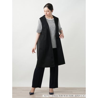 レリアンプラスハウス Leilian PLUS HOUSE 【店頭人気】トッパーベスト【プラス企画】 （ブラック）｜詳細画像