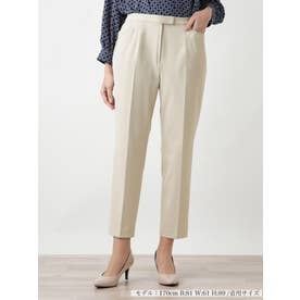 【店頭人気】ストレッチクロップドパンツ【はっ水】 （ライトベージュ）
