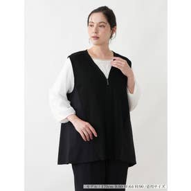 ベスト【Leilian WHITE LABEL】 （ブラック）