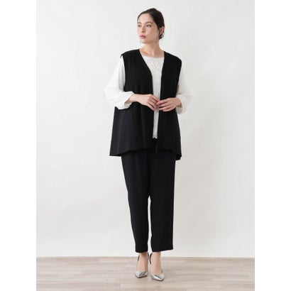 ベスト【Leilian WHITE LABEL】 （ネイビー）｜詳細画像