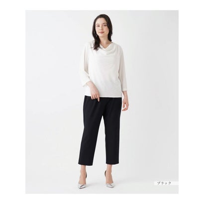 【店頭人気】ストレッチクロップドテーパードパンツ （モスグリーン）｜詳細画像
