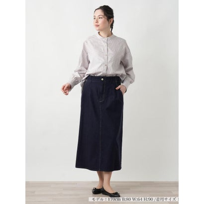 レリアンプラスハウス Leilian PLUS HOUSE 【店頭人気】デニムスカート【L JEANS】 （ネイビー）｜詳細画像
