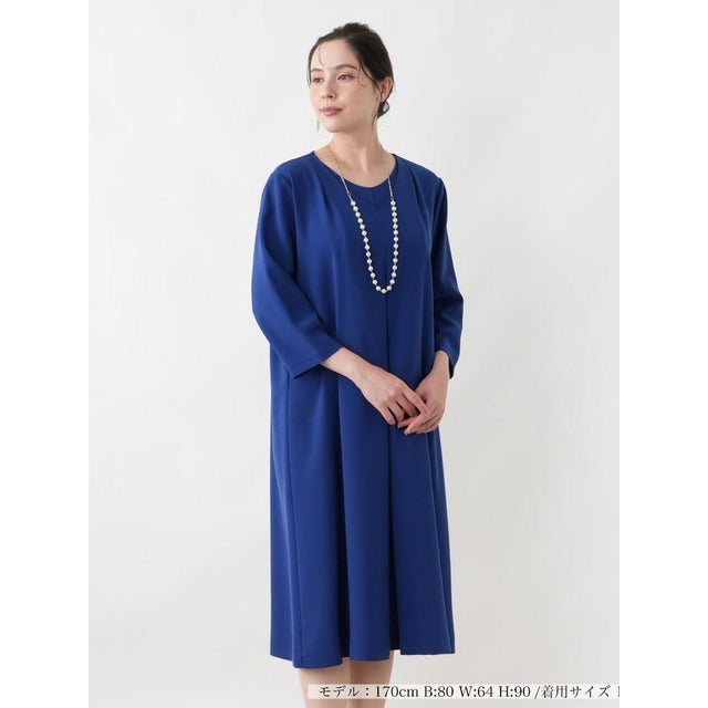ワンピース【Leilian WHITE LABEL】【ライトオケージョン】 （ロイヤルブルー）
