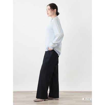 ブーツカットパンツ （アイボリー）｜詳細画像