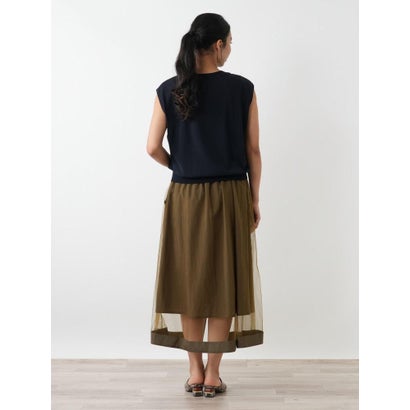 レリアンプラスハウス Leilian PLUS HOUSE ノースリーブニット （レッド系）｜詳細画像