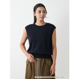ノースリーブニット （ネイビー）
