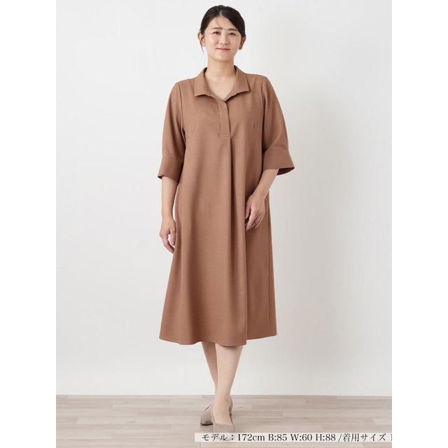 ワンピース【Leilian WHITE LABEL】 （キャメル）