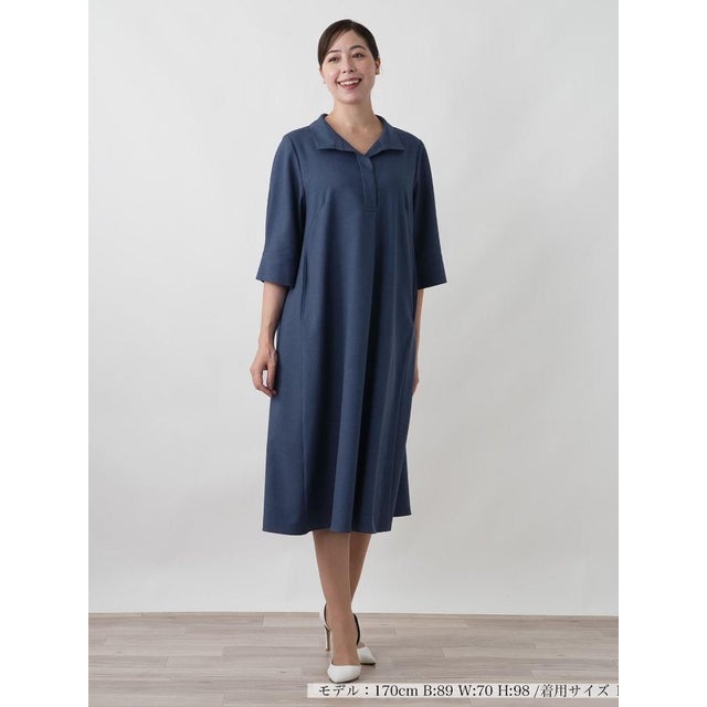 ワンピース【Leilian WHITE LABEL】 （ネイビー系）