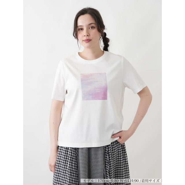 グラフィックTシャツ （アイボリー）