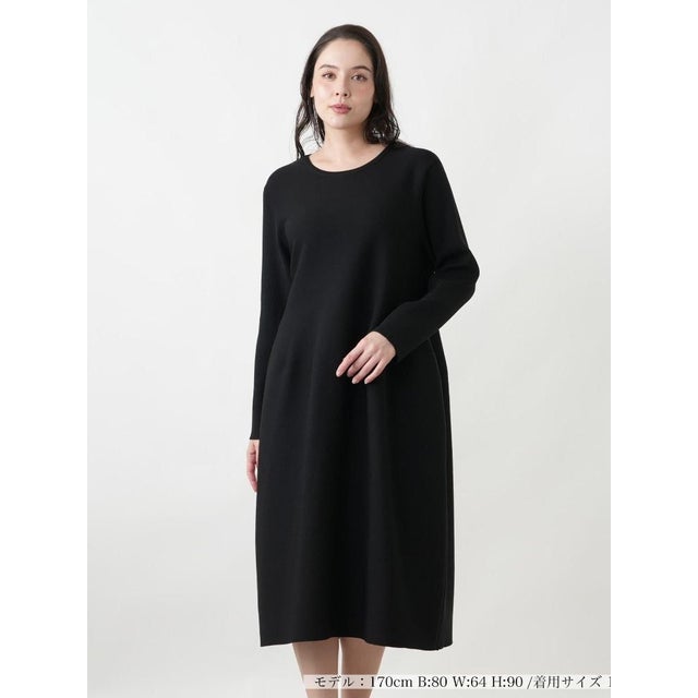 ニットワンピース【ROCHAS Premiere】 （ブラック）