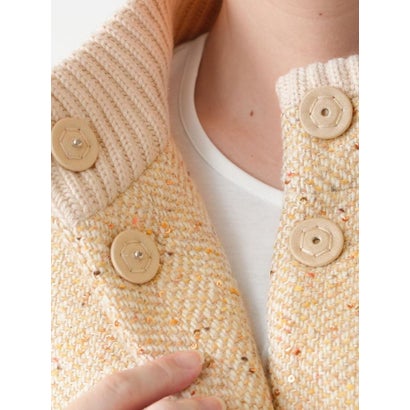 レリアンプラスハウス Leilian PLUS HOUSE ジャケット【TRICOT PERUGIA】 （キャメル）｜詳細画像