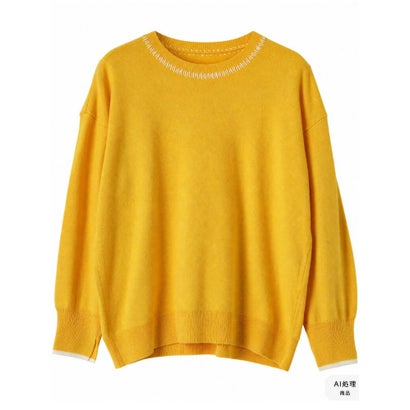 レリアンプラスハウス Leilian PLUS HOUSE セーター-Leilian WHITE LABEL （イエロー）｜詳細画像