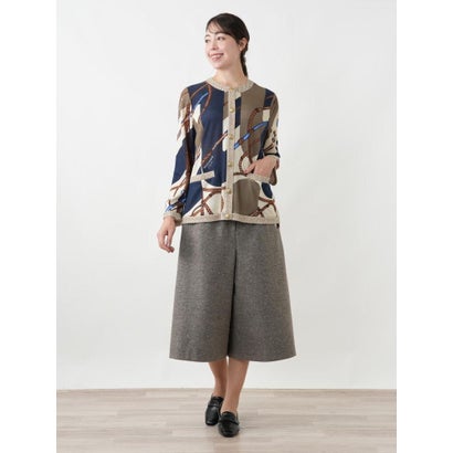 レリアンプラスハウス Leilian PLUS HOUSE ニットジャケット【ROCHAS Premiere】 （ネイビー）｜詳細画像
