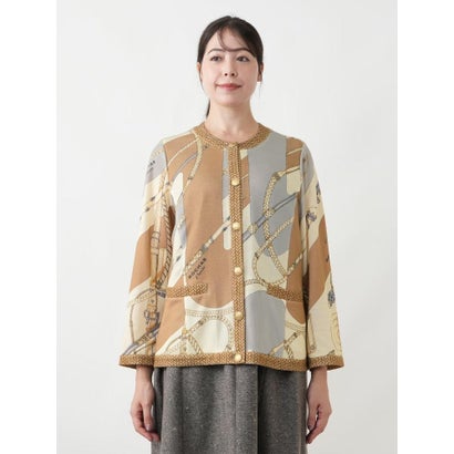 レリアンプラスハウス Leilian PLUS HOUSE ニットジャケット【ROCHAS Premiere】 （ネイビー）｜詳細画像