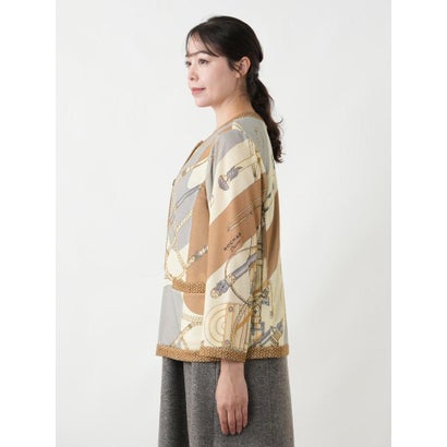 レリアンプラスハウス Leilian PLUS HOUSE ニットジャケット【ROCHAS Premiere】 （ネイビー）｜詳細画像