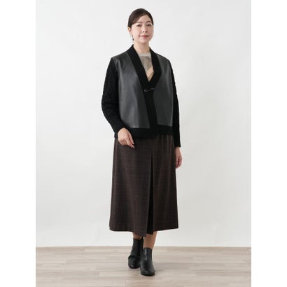 レリアンプラスハウス Leilian PLUS HOUSE ニットジャケット【ROCHAS Premiere】 （ベージュ）｜詳細画像