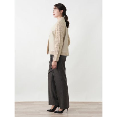 レリアンプラスハウス Leilian PLUS HOUSE ニットジャケット【ROCHAS Premiere】 （ベージュ）｜詳細画像