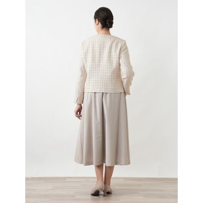 レリアンプラスハウス Leilian PLUS HOUSE テープヤーンラメファンシーツイードノーカラージャケット【BOURGE】 （ネイビー）｜詳細画像