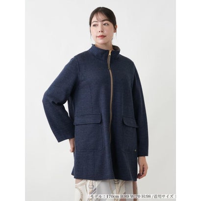 レリアンプラスハウス Leilian PLUS HOUSE コート-Leilian WHITE LABEL （ネイビー系）｜詳細画像