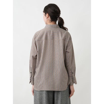 レリアンプラスハウス Leilian PLUS HOUSE シャツブラウス-Leilian WHITE LABEL （キャメル系）｜詳細画像