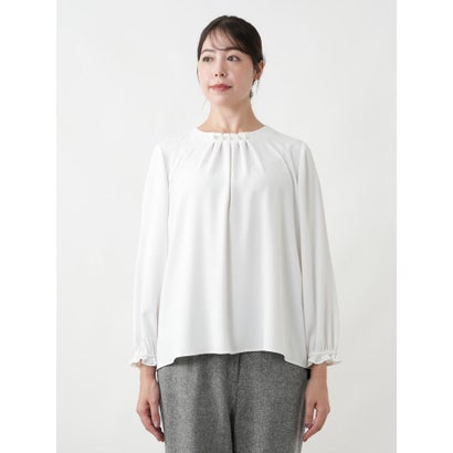 レリアンプラスハウス Leilian PLUS HOUSE ブラウス-Leilian WHITE LABEL （レッド）｜詳細画像