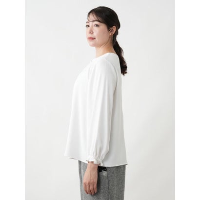 レリアンプラスハウス Leilian PLUS HOUSE ブラウス-Leilian WHITE LABEL （レッド）｜詳細画像