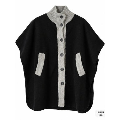レリアンプラスハウス Leilian PLUS HOUSE ベスト-TRICOT PERUGIA （ブラック）｜詳細画像