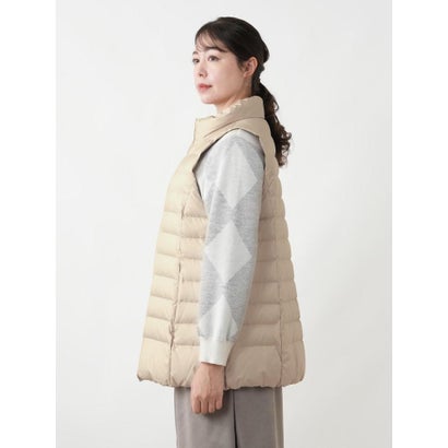 レリアンプラスハウス Leilian PLUS HOUSE ベスト-Leilian WHITE LABEL （ベージュ）｜詳細画像