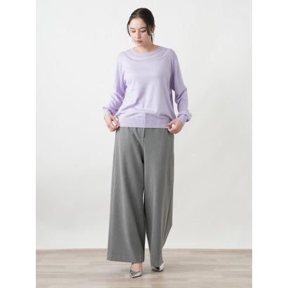 レリアンプラスハウス Leilian PLUS HOUSE セーター【ROCHAS Premiere】 （ラベンダー）｜詳細画像