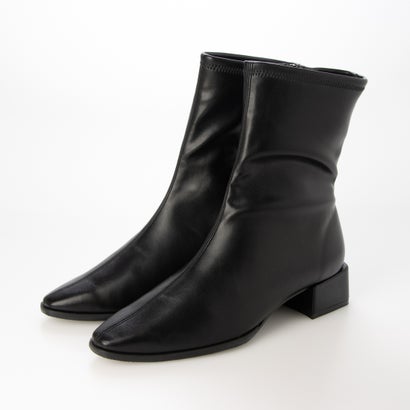 【26AW】【レイン対応】スリムスクエアショートブーツ(LRP157) （BLACK）｜詳細画像