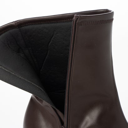 【26AW】【レイン対応】スリムスクエアショートブーツ(LRP157) （D.BROWN）｜詳細画像