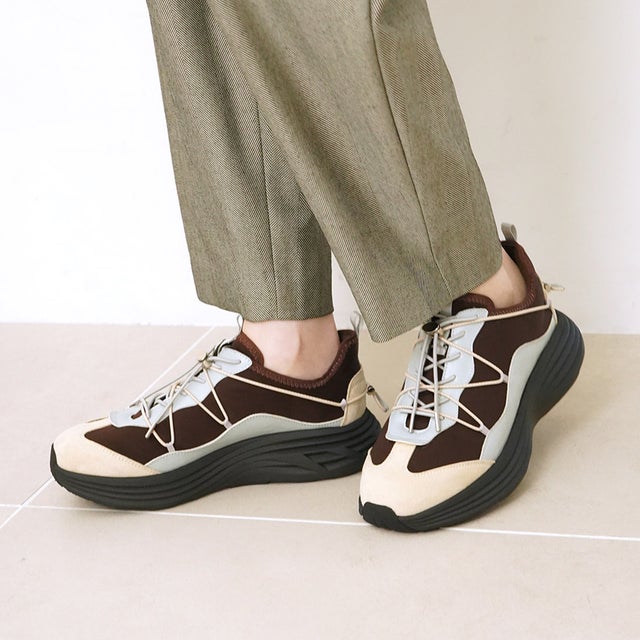 【26AW】軽量厚底ソフトフレックススニーカー(L155) （D.BROWN-Z/C）