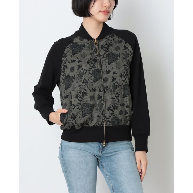 リバティ スウェットブルゾン （BLACK）
