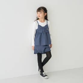 【セットアップ】リボンドッキング長袖トップス・ボトムセットアップ （ブルー）